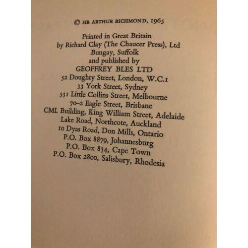 AUTOGRAPHED Another 60 Years Sir Arthur Richmond 1965 1st Edition Hardcover