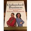 Both AUTOGRAPHED Unfinished Business: A Democrat and a Republican 1st Edition HC