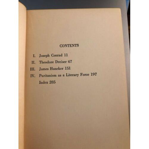 BOOK OF PREFACES H. L. Mencken CONRAD DREISER HUNEKER PURITANISM LITERARY FORCE