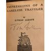 AUTOGRAPHED impressions of a careless traveler 1909 softcover Lyman Abbott 