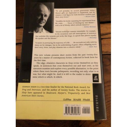 AUTOGRAPHED Sleep 1st Edition Stephen Dixon 1999