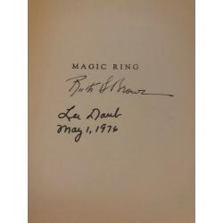 AUTOGRAPHED Magic Ring Collection of Verse 1st Revised Printing 1937 EXTRA POEM