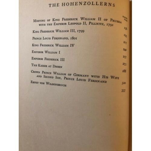 The Hohenzollerns 1929 Century co publishers, hardcover. spine torn