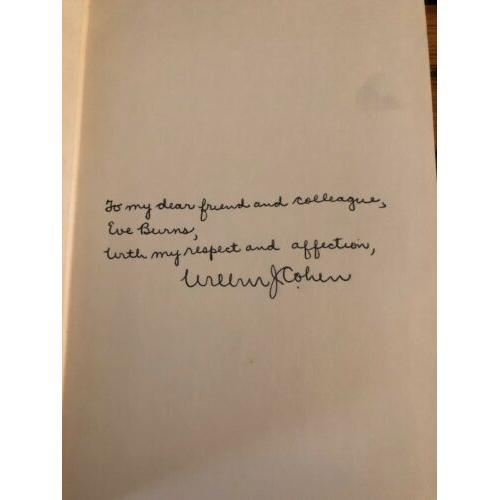 AUTOGRAPHED Social Security: Universal or Selective 1st Edition Hardcover COHEN