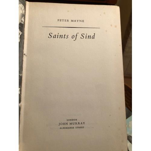 The Saints of Sind by Peter Mayne (First British edition John Murray London)