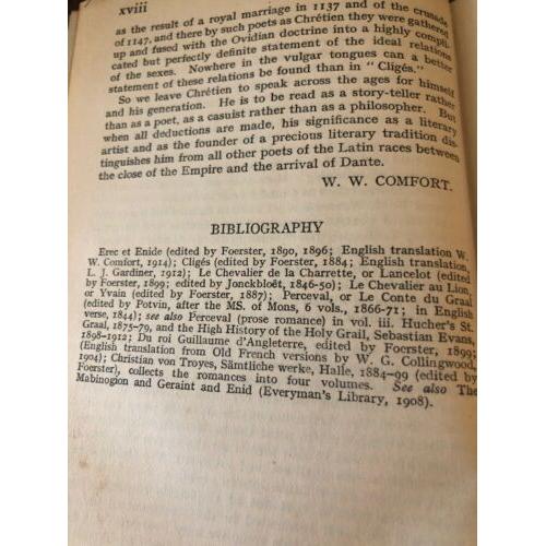 Arthurian Romances [Everyman's Library]1928 printing, spine loose