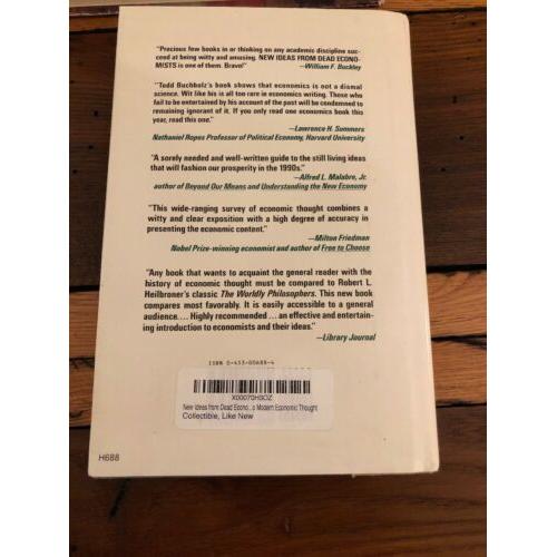 AUTOGRAPHED New Ideas from Dead Economists: Introduction Modern Economic Thought