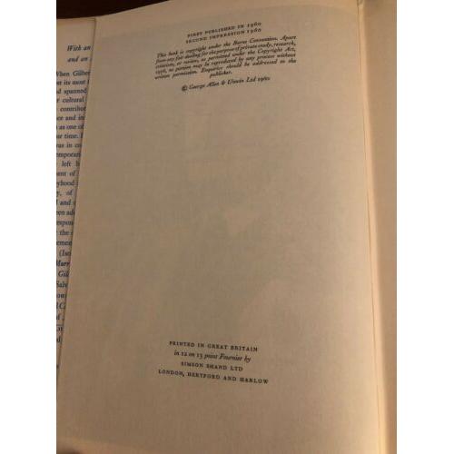 An unfinished autobiography Gilbert Murray 1960 2nd Printing Of 1st Edition  HC
