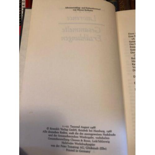 Gesammelte Erzahlungen D H Lawrence 1968