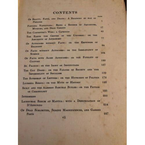 Italian fantasies 1910 1st British Edition Hardcover Israel Zangwill