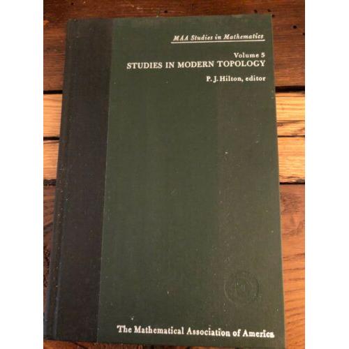 Studies in Modern Topology Vol 5 Maa Studies In Mathematics