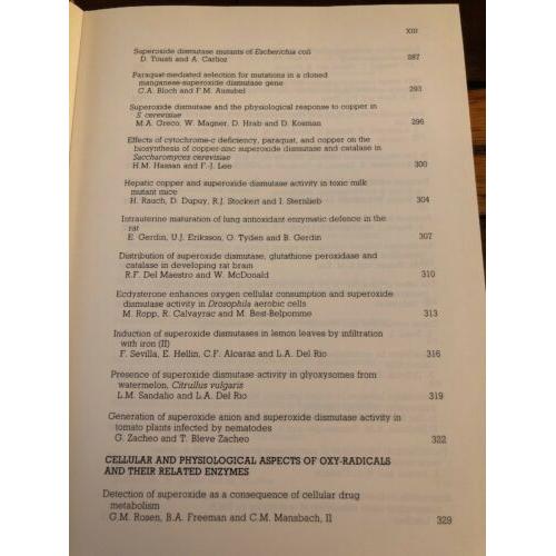 Superoxide and Superoxide Dismutase in Chemistry Biology and Medicine