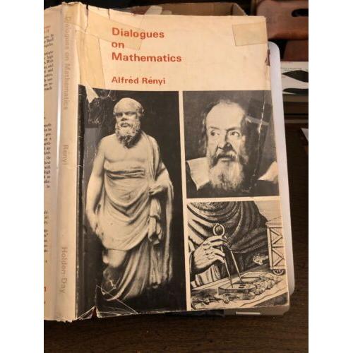 Dialogues on mathematics Alfred Renyi 1967 Hardcover Holden-Day