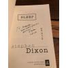 AUTOGRAPHED Sleep 1st Edition Stephen Dixon 1999