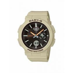 Casio BGA255-5A Baby-G Women's Quartz Watch Sand Color 45.1mm Rubber 