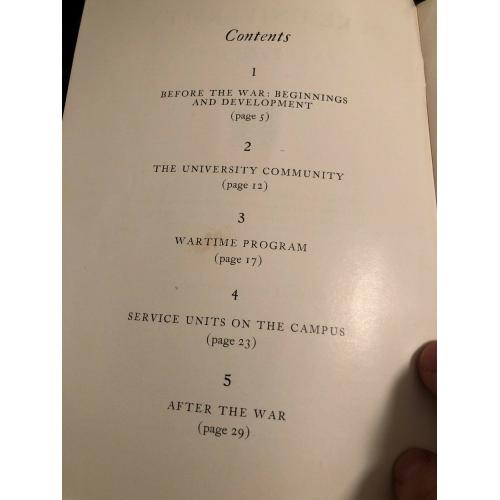duke university and the war 1943 Booklet