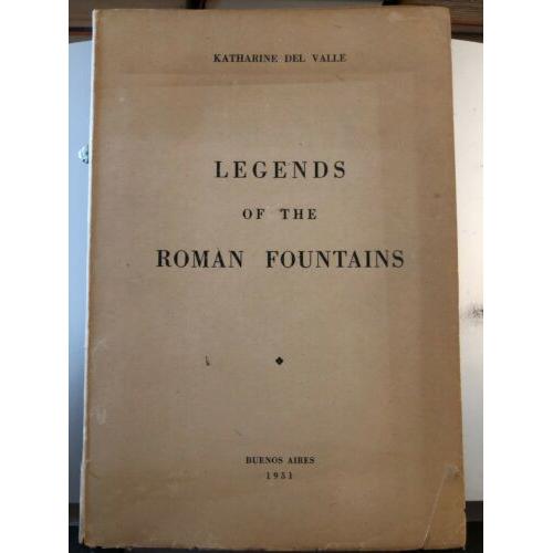 Legends of the Roman Fountains 1951 softcover