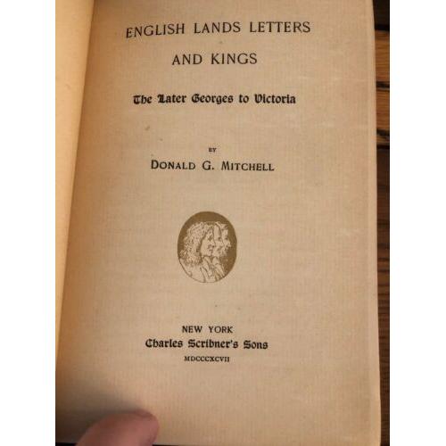 English Lands Letters And Kings. 4 Volume Set Signed VT Gov Percival W Clement