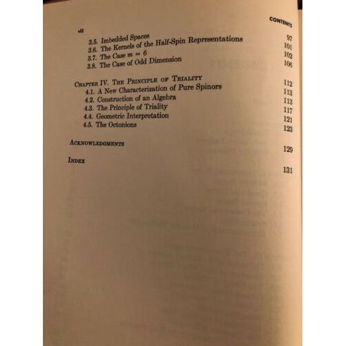 RARE algebraic theory of spinors (Columbia bicentennial editions and studies)