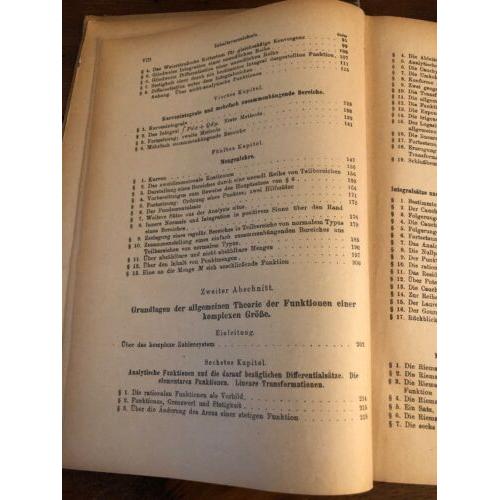 Lehrbuch der Funktionentheorie Erster Band /Band I; B. G. Teubners Sammlung 1920