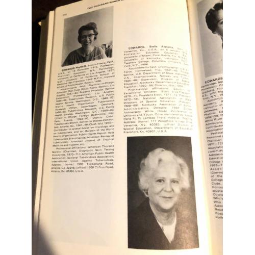 Two Huge Volumes Of Notable Women Over 2100 Pages! Early 1970s