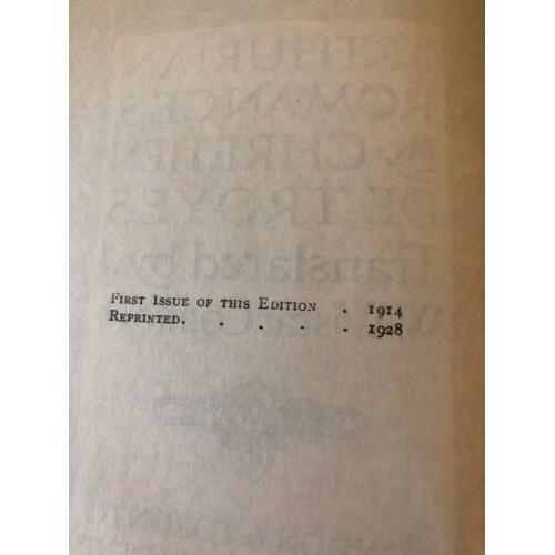 Arthurian Romances [Everyman's Library]1928 printing, spine loose