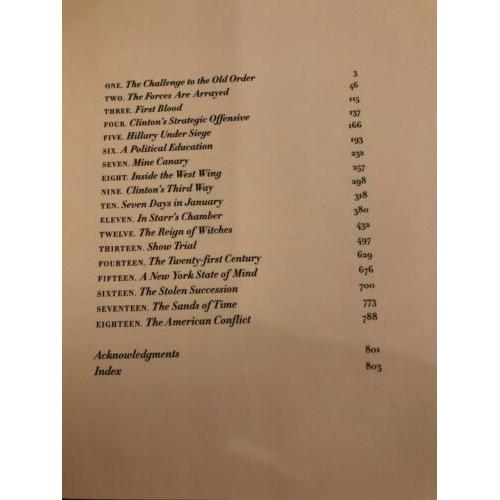 AUTOGRAPHED The Clinton Wars 1st Edition Hardcover Sydney Blumenthal