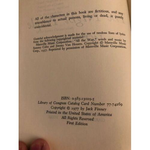 The Night People 1st Edition Hardcover Jack Finney 1977