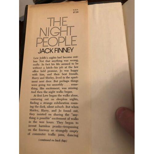The Night People 1st Edition Hardcover Jack Finney 1977