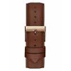 GUESS Brown Leather Chrono-Look Watch - Day, Date, 24 Hour Military Time U1215G1
