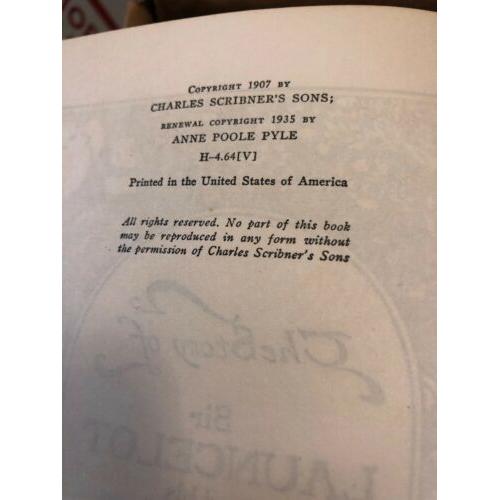 The Story of Sir Launcelot and His Companions 1935 edition