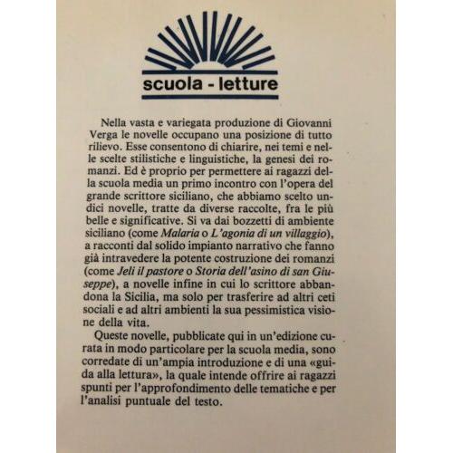 NOVELLE Giovanni Bergs 1991 Edition Edizioni Paoline