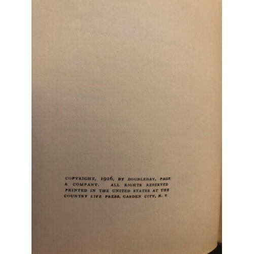 The Romany stain - Christopher Morley 1927 HC Doubleday