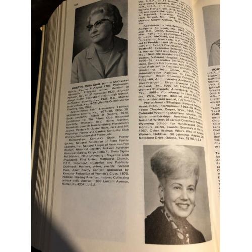 Two Huge Volumes Of Notable Women Over 2100 Pages! Early 1970s