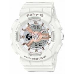 Casio Baby G Ladies Watch White 43.4mm Resin CAS-BA-110RG-7A