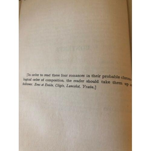 Arthurian Romances [Everyman's Library]1928 printing, spine loose