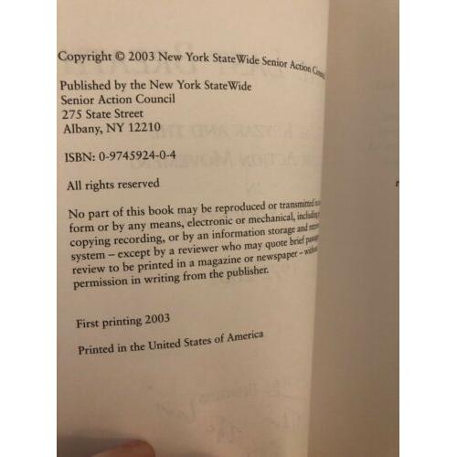AUTOGRAPHED 1st -To the Last Breath: Rose Kryzak Senior Action Movement New York