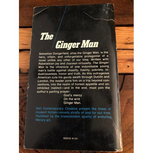 The Ginger Man J P Donleavy 1970 (was A Banned Book) Dell