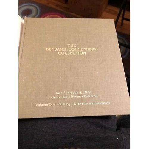 The Benjamin Sonnenberg Collection Volume one : Paintings drawings sculpture