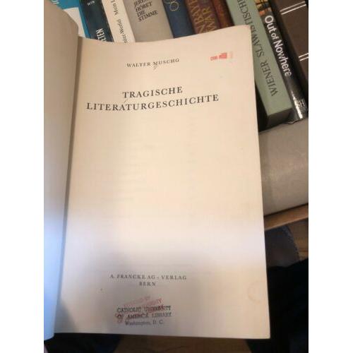 Tragische Literaturgeschichte 1948 Hardcover
