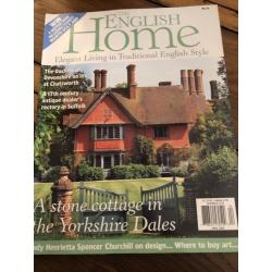 The English Home April 2004 No 25 Stone Cottage Yorkshire Dales, Suffolk Rectory