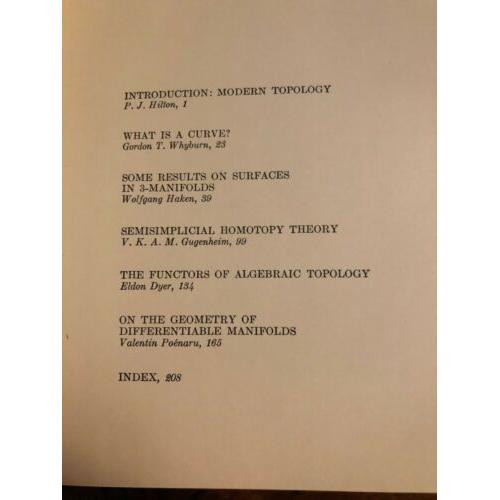 Studies in Modern Topology Vol 5 Maa Studies In Mathematics