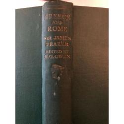 Greece And Rome : A Selection From The Works Of Sir James George Frazer 1949 HC