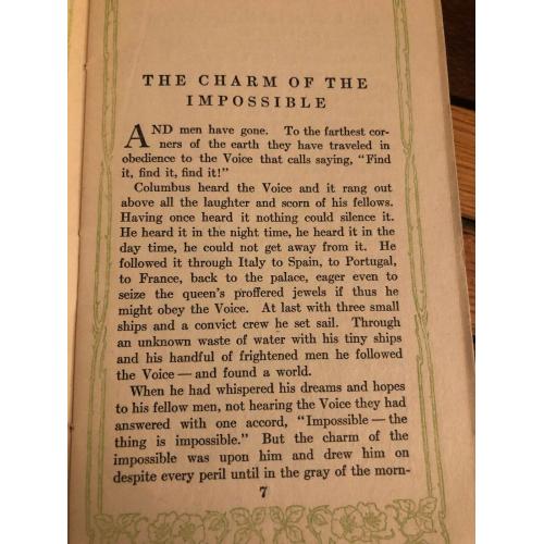 The charm of the impossible 1912 Chapbook Softcover Margaret Slattery