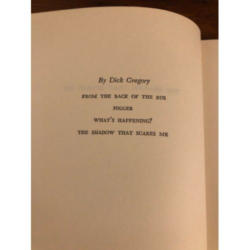 AUTOGRAPHED The Shadow That Scares Me 1968 1st Edition Hardcover DICK GREGORY