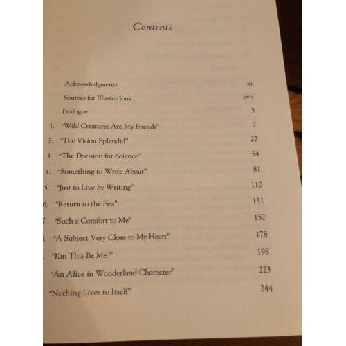 AUTOGRAPHED Rachel Carson: Witness for Nature 1st Edition Hardcover Linda Lear