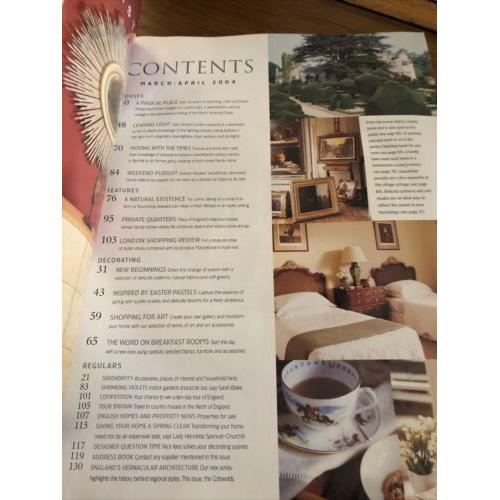 The English Home April 2004 No 25 Stone Cottage Yorkshire Dales, Suffolk Rectory