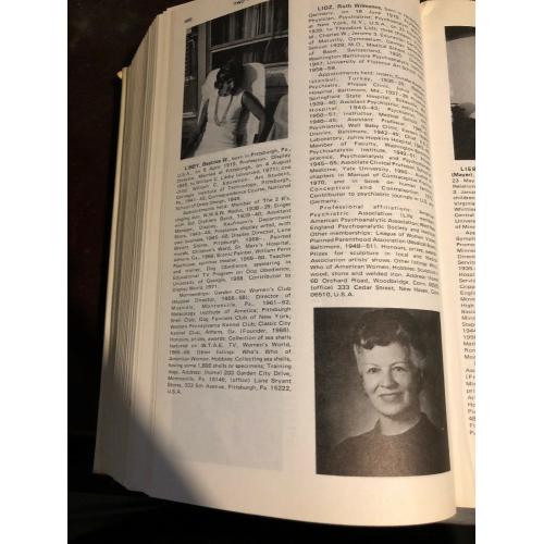 Two Huge Volumes Of Notable Women Over 2100 Pages! Early 1970s