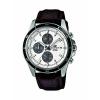 Casio Mens Edifice Stainless Steel & Brown Leather Chronograph Watch EFR526L-7AV