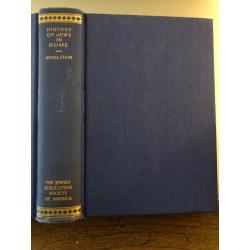 Rome Hermann Vogelstein, Translated from German by Moses Hadas 1941 hardcover